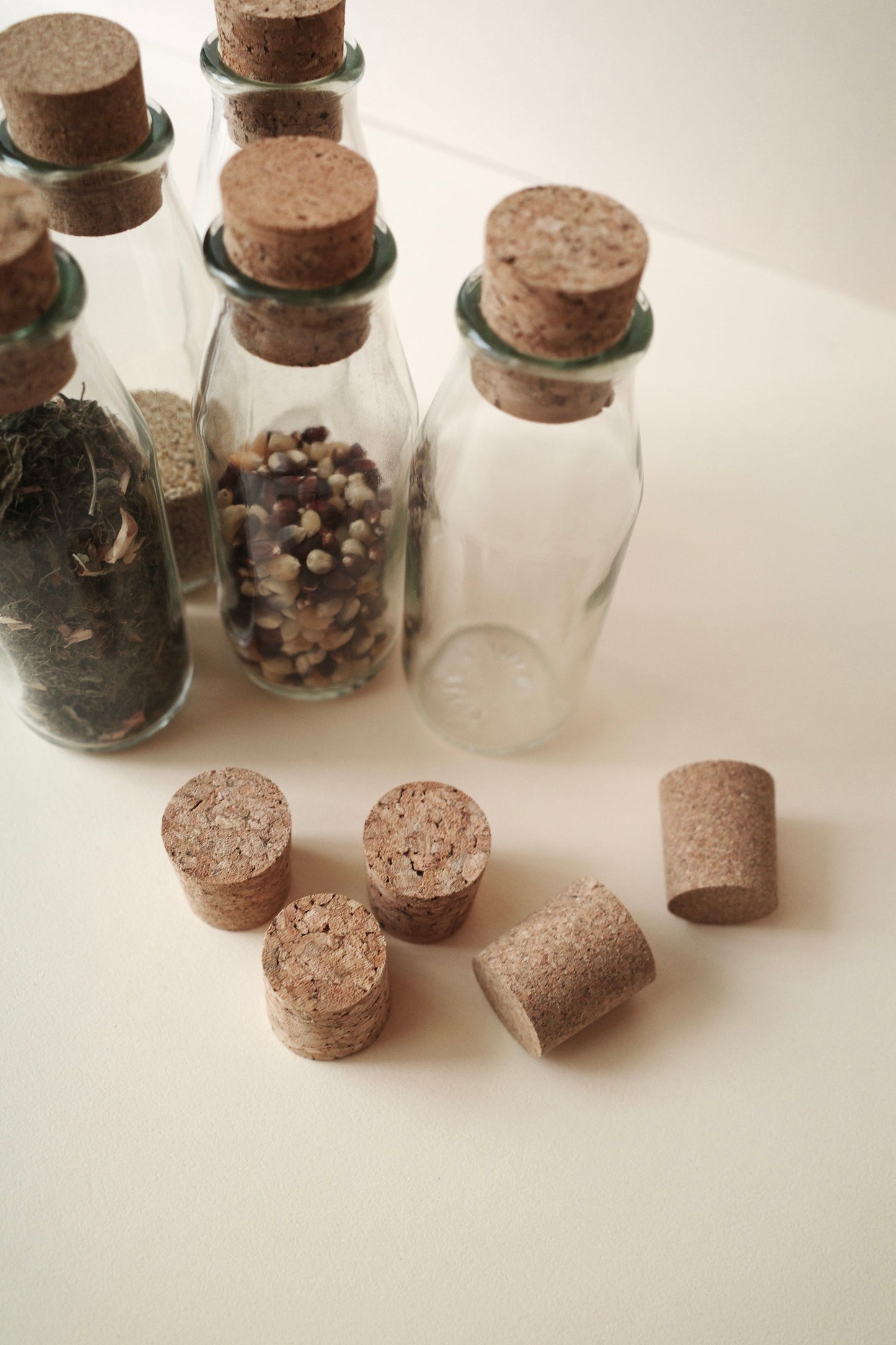 アップサイクルコルク栓&リユース瓶セット