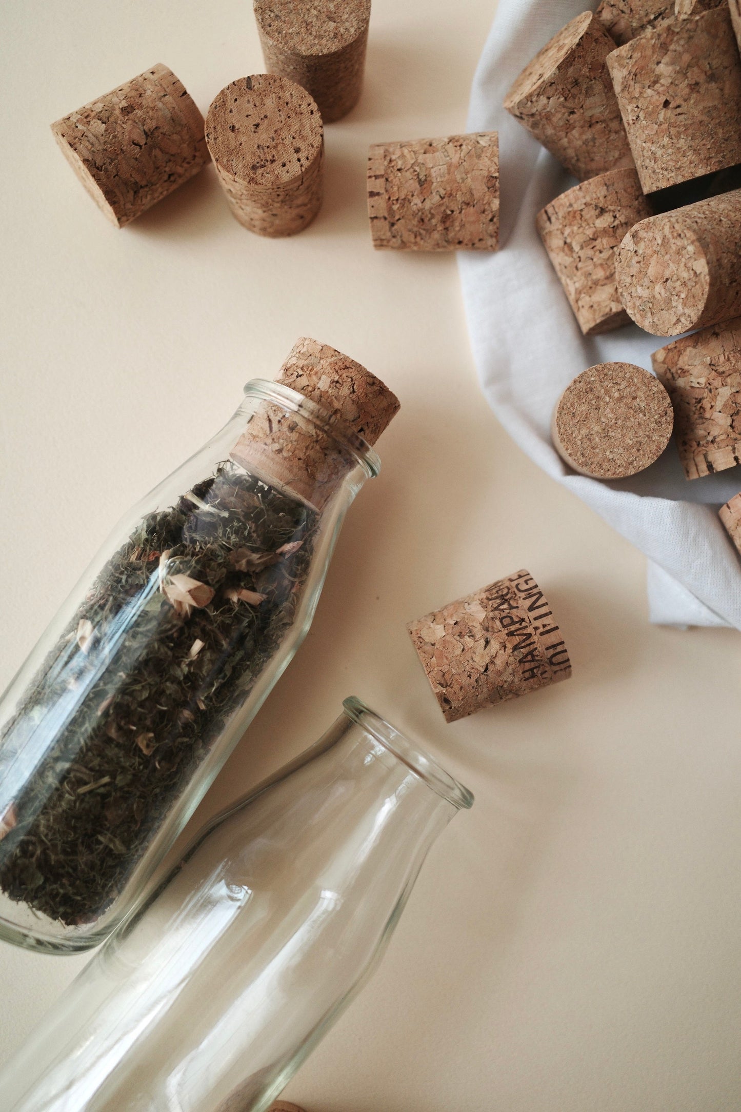 アップサイクルコルク栓&リユース瓶セット