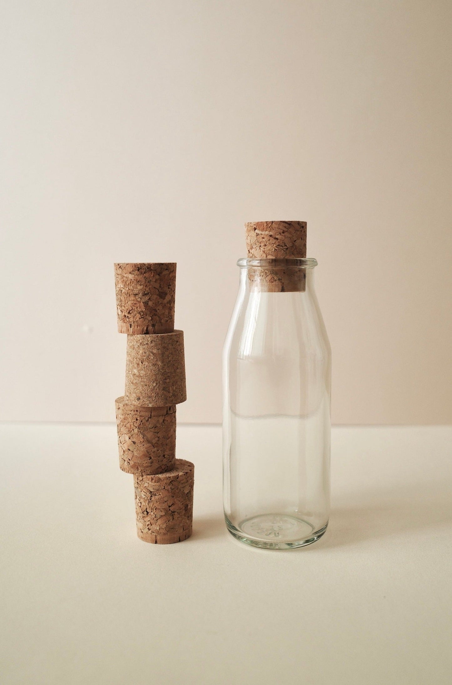 アップサイクルコルク栓&リユース瓶セット