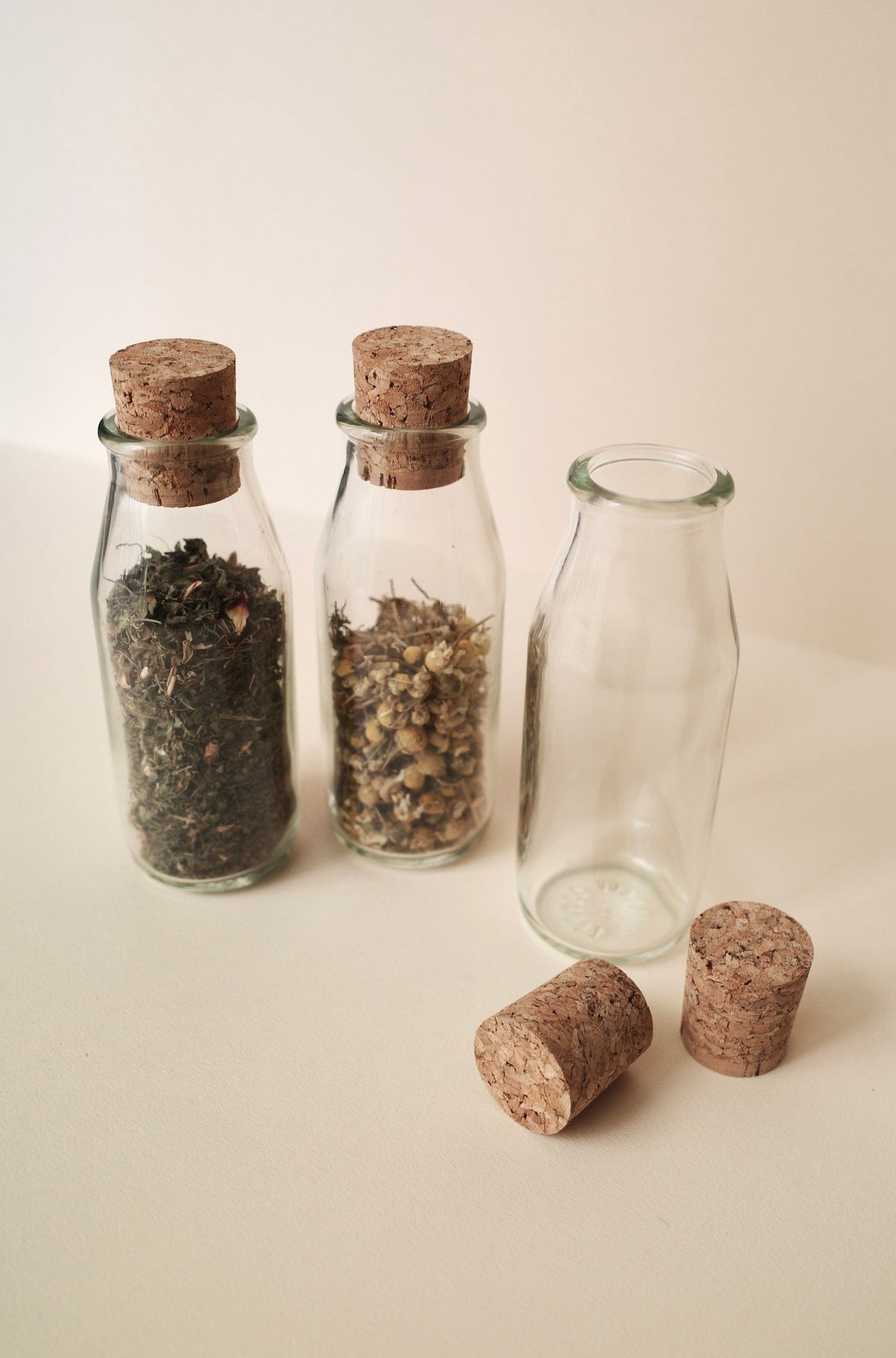 アップサイクルコルク栓&リユース瓶セット