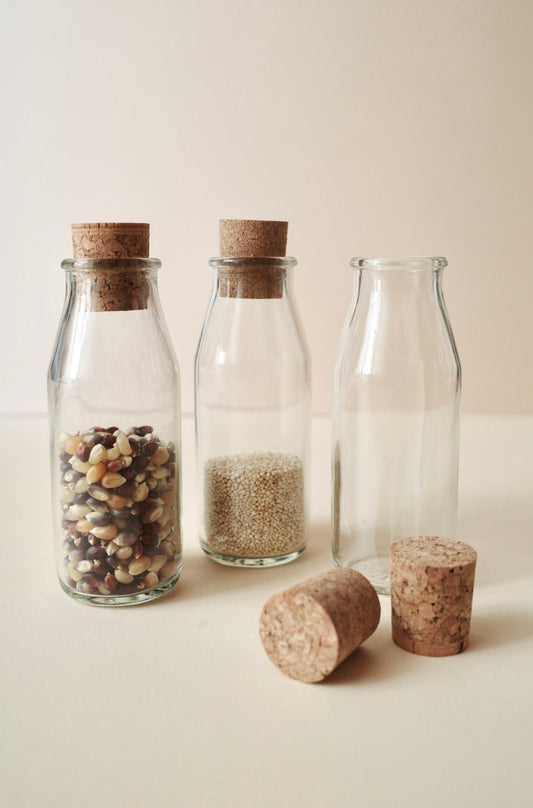 アップサイクルコルク栓&リユース瓶セット