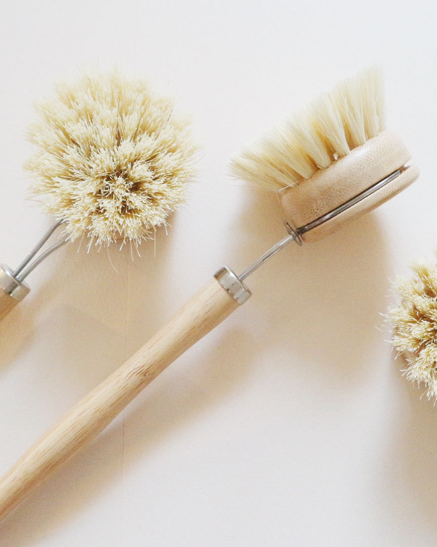 ザイザル麻の食器洗いブラシ   |  柄つき