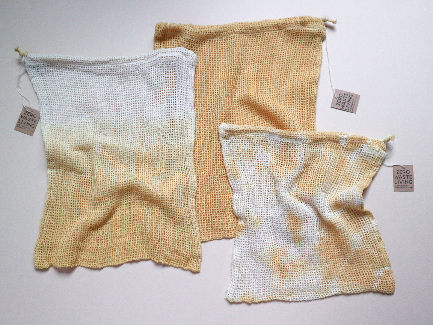 野菜が長持ちするメッシュバッグ - 草木染め限定カラー