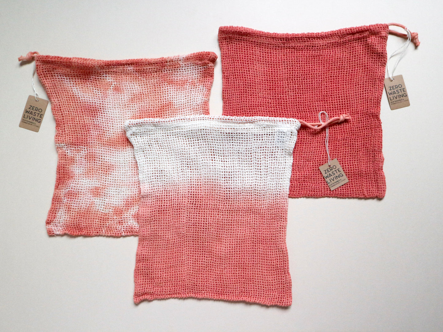 野菜が長持ちするメッシュバッグ - 草木染め限定カラー