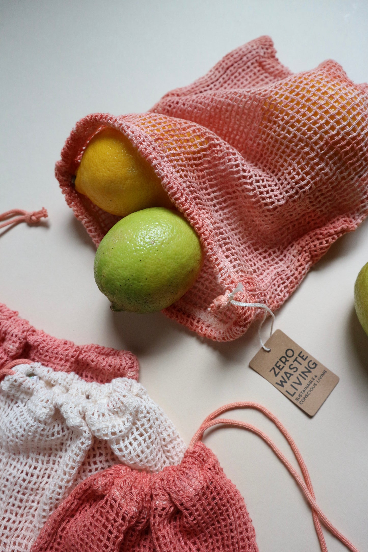 野菜が長持ちするメッシュバッグ - 草木染め限定カラー