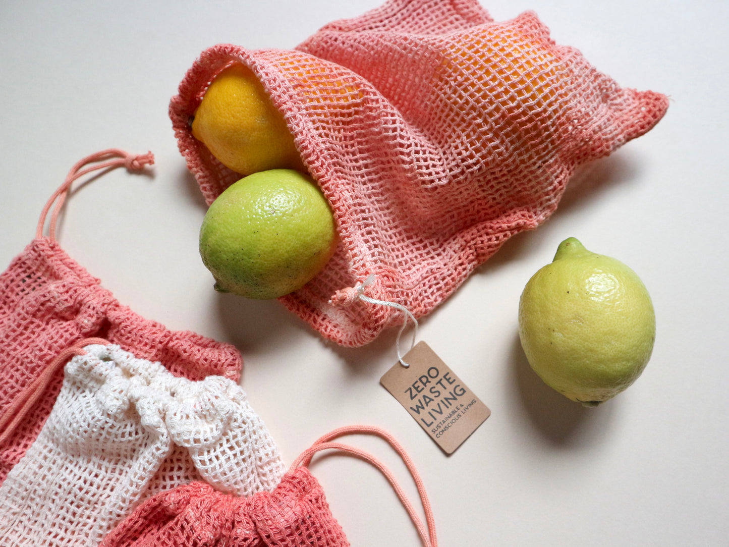 野菜が長持ちするメッシュバッグ - 草木染め限定カラー