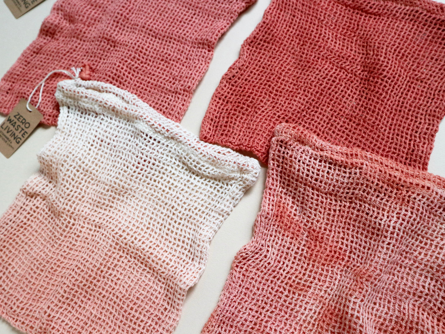 野菜が長持ちするメッシュバッグ - 草木染め限定カラー