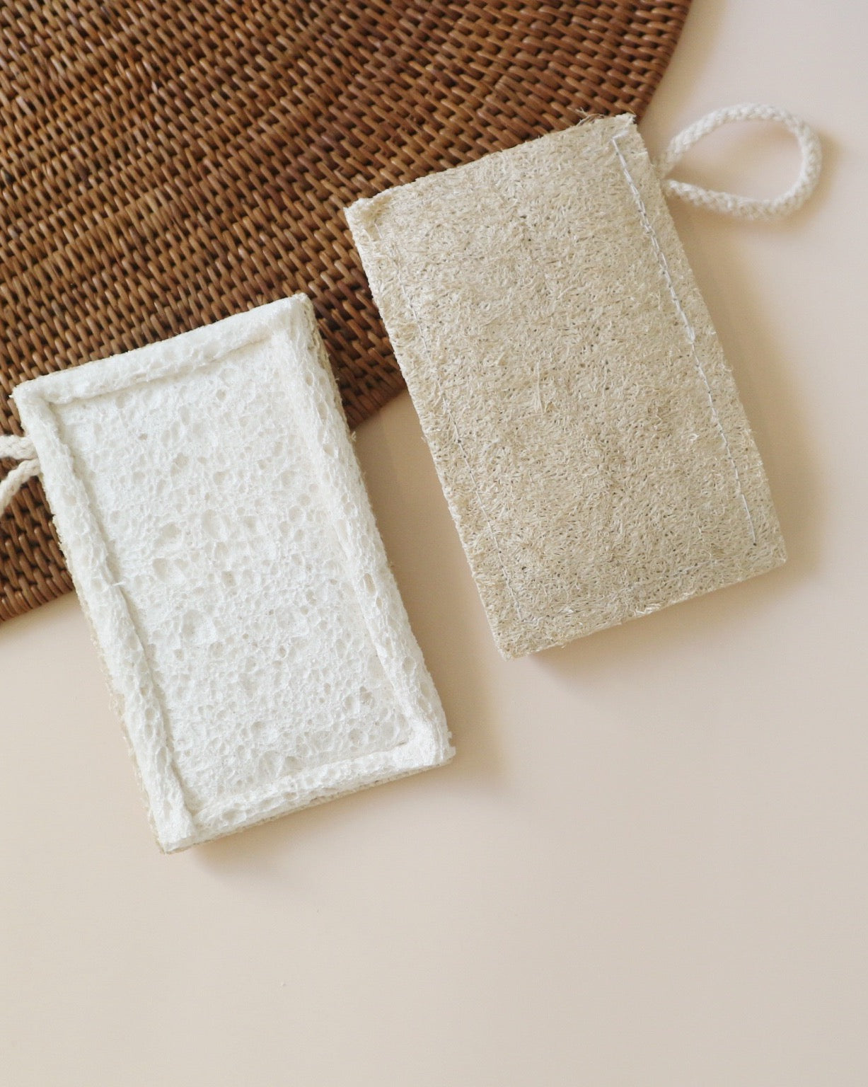 土に還るエコスポンジ  |  薄め紐付き(ラベルレス)