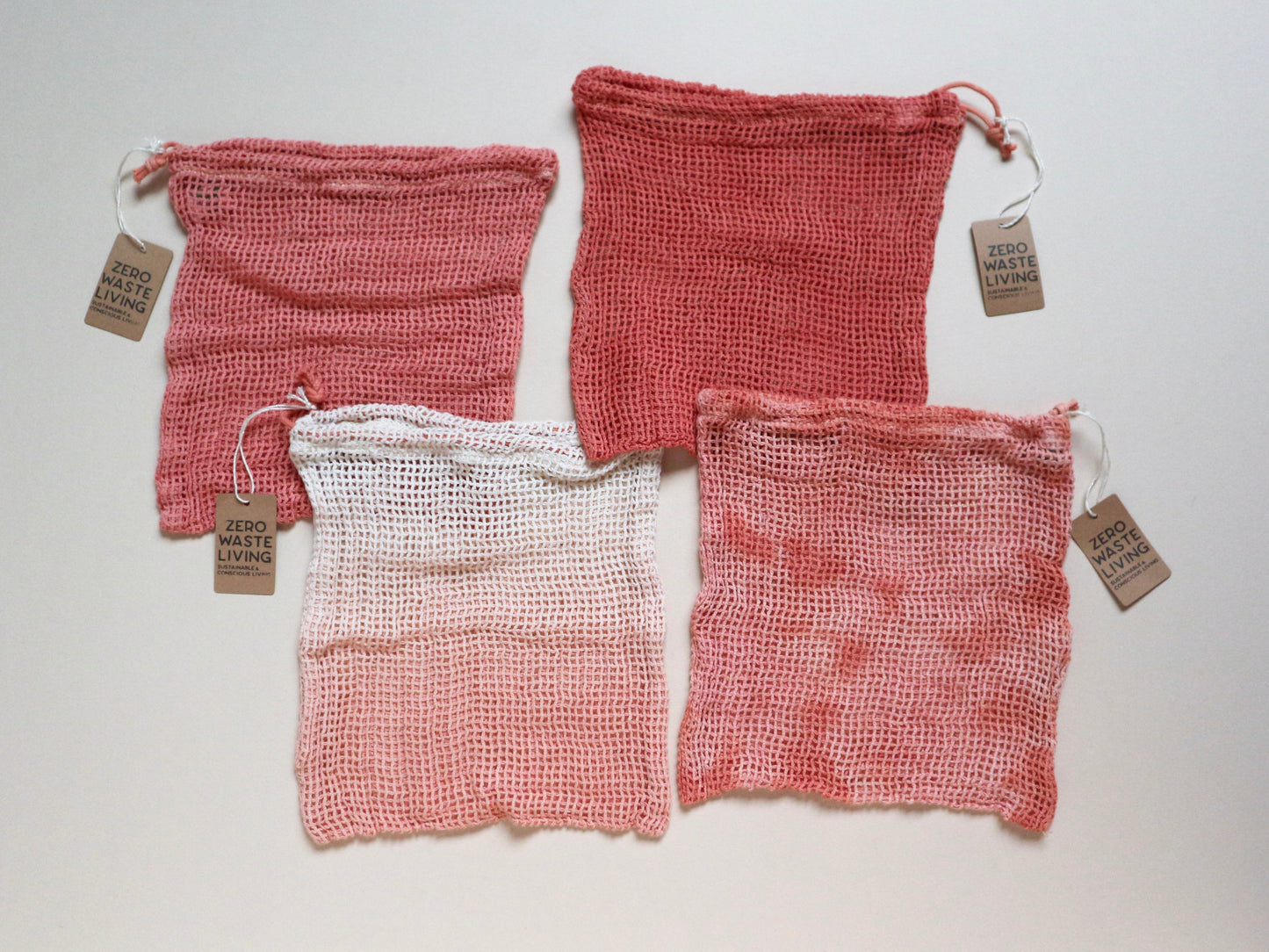 野菜が長持ちするメッシュバッグ - 草木染め限定カラー