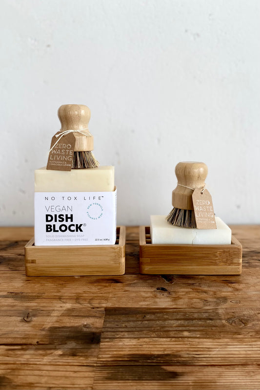 ヴィーガンディッシュブロックVegan Dish Block No tox life - スターターセット(選べるブラシ付き,Regularサイズ)
