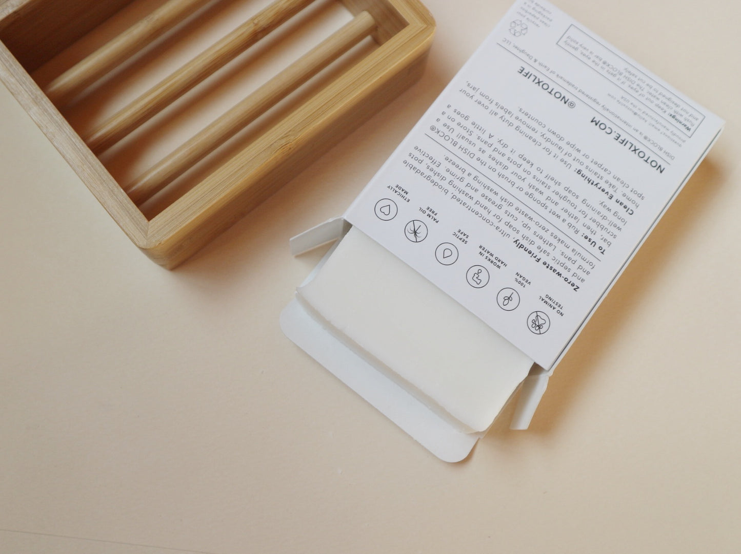 No tox life - Vegan DISH BLOCK® ヴィーガンディッシュブロック食器用石鹸(Regularサイズ)【単品】