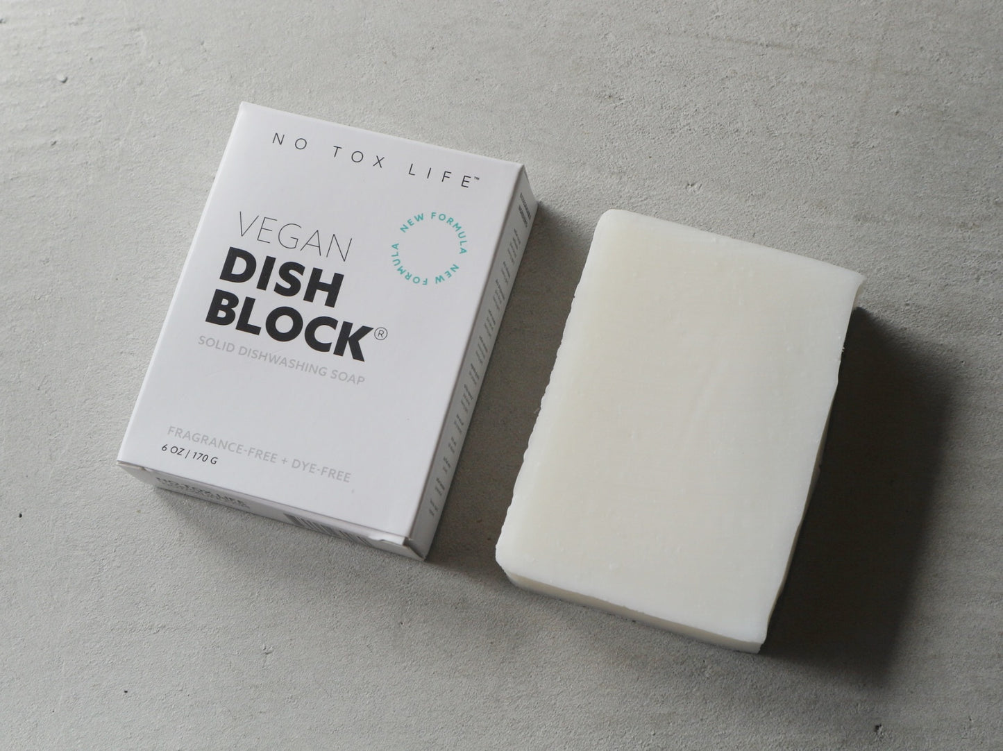 No tox life - Vegan DISH BLOCK® ヴィーガンディッシュブロック食器用石鹸(Regularサイズ)【単品】