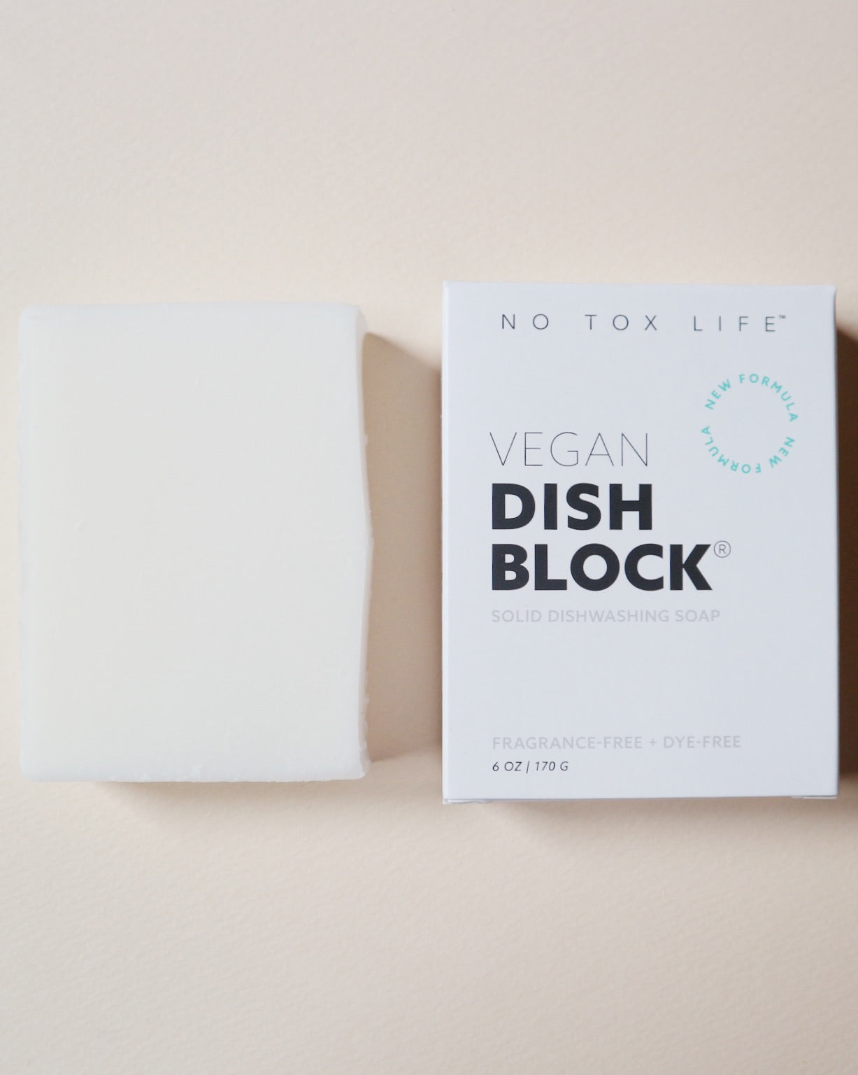 No tox life - Vegan DISH BLOCK® ヴィーガンディッシュブロック食器用石鹸(Regularサイズ)【単品】
