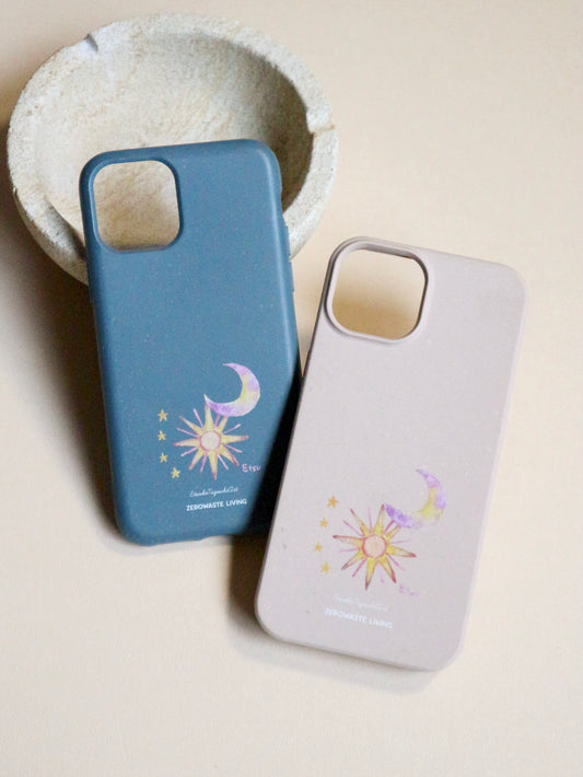 土に還る小麦のiPhoneケース - 月と太陽  |  ETSUKO TAGUCHIコラボデザイン