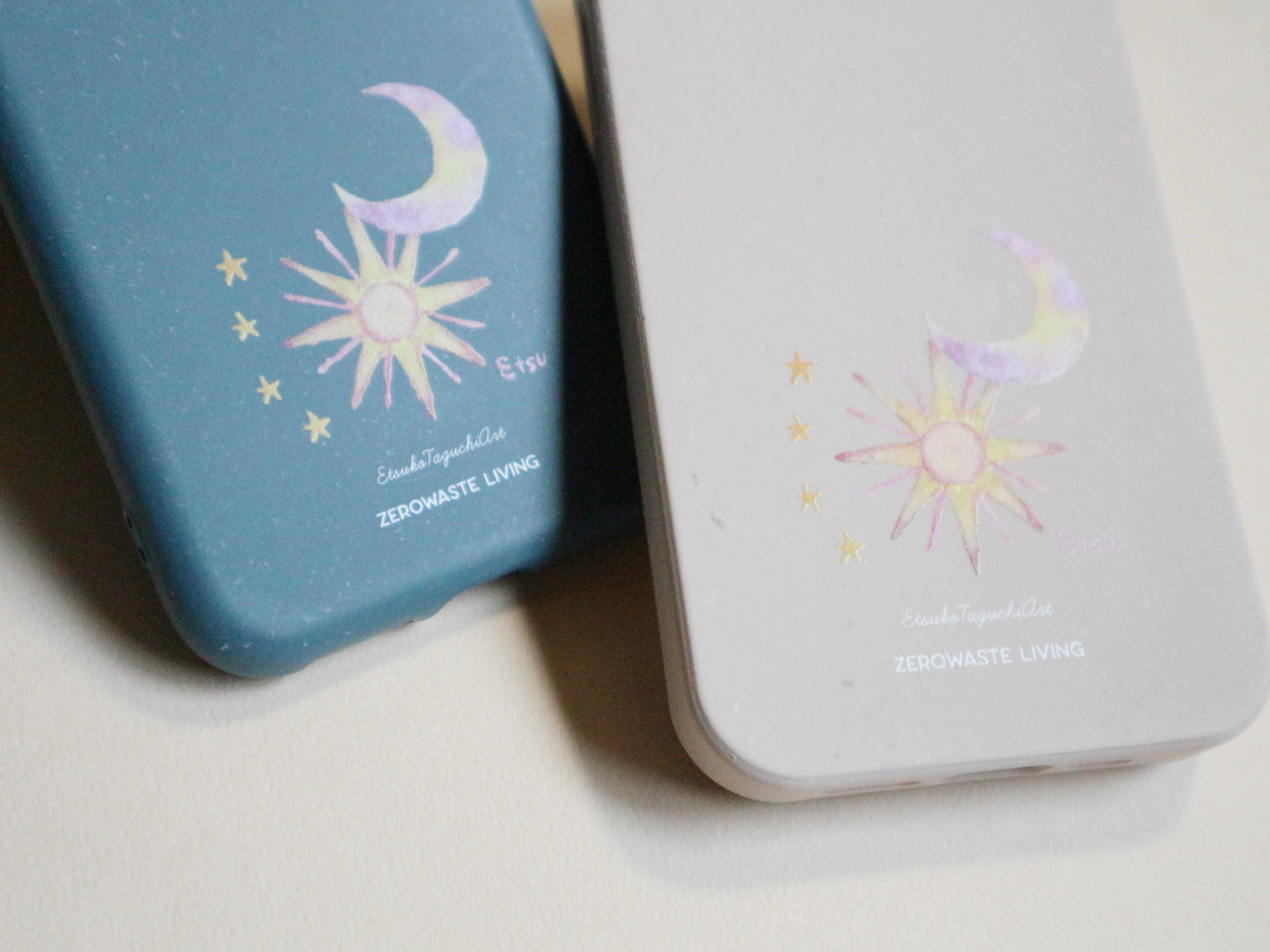 土に還る小麦のiPhoneケース - 月と太陽 | ETSUKO TAGUCHIコラボデザイン
